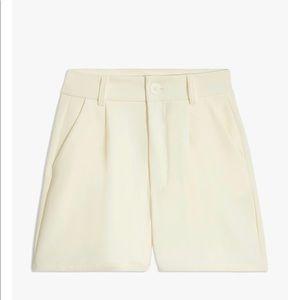 Danielle Bernstein Vanilla Trouser Shorts NWT